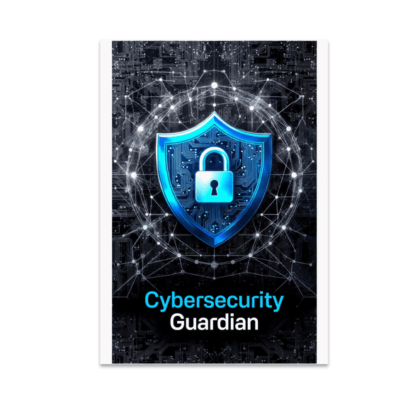 Cybersecurity Guardian Poster - Tech Professional - 13x19 Poster Print