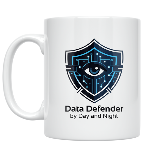 Cybersecurity Guardians Shield Design - Tech Enthusiast - 11 oz Ceramic Coffee Mug