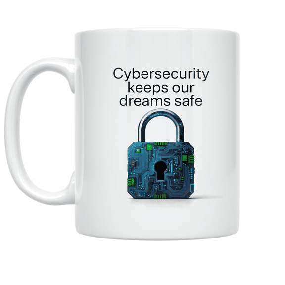 Cybersecurity Keeps Our Dreams Safe - Tech Enthusiast - 11 oz Ceramic Coffee Mug