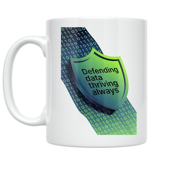 Cybersecurity Professionals Tech Neon Design - Tech Enthusiast - 11 oz Ceramic Coffee Mug