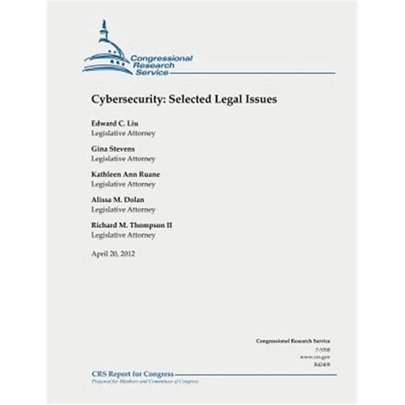 Cybersecurity: Selected Legal Issues (Paperback)