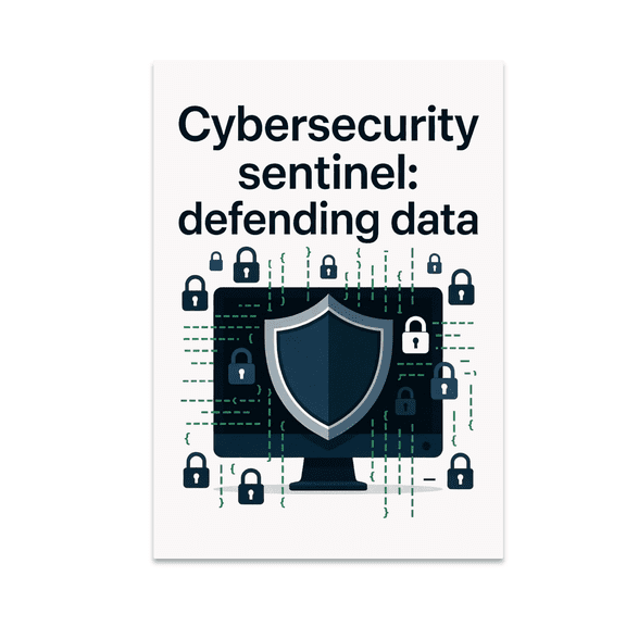 Cybersecurity Sentinel Wall Art - Tech Enthusiast - 13x19 Poster Print