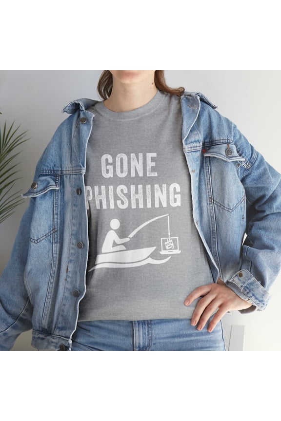 Cybersecurity Social Engineering Hacker Gone Phishing TShirt