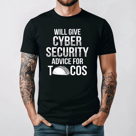 Cybersecurity T-shirt IT Analyst Tacos Certified Tech Humor Graphic GiftV13074,Unisex S- 5XL