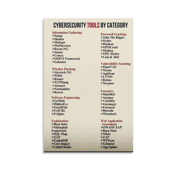 Cybersecurity Tips Network Security Awareness Poster (8) Canvas for Living Room Bedroom Decor