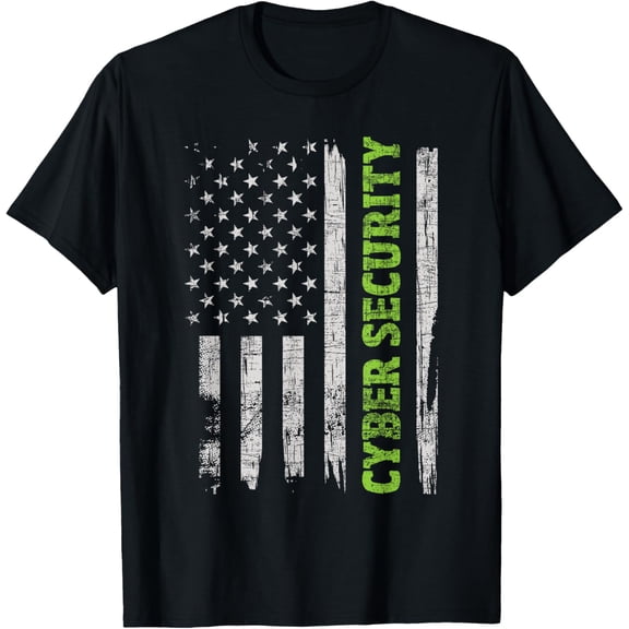 t-shirt Cybersecurity - USA Flag Computer Engineer Programmer Hacker T-Shirt mens t shirt，black，women，funny，misfits，men，journey