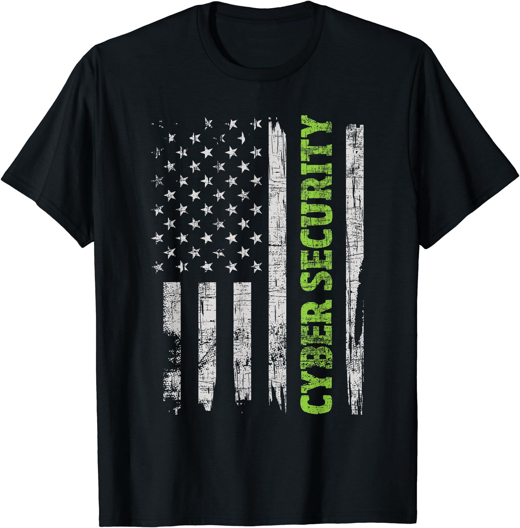 Cybersecurity - USA Flag Computer Engineer Programmer Hacker T-Shirt ...