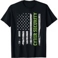 Cybersecurity - USA Flag Computer Engineer Programmer Hacker T-Shirt ...