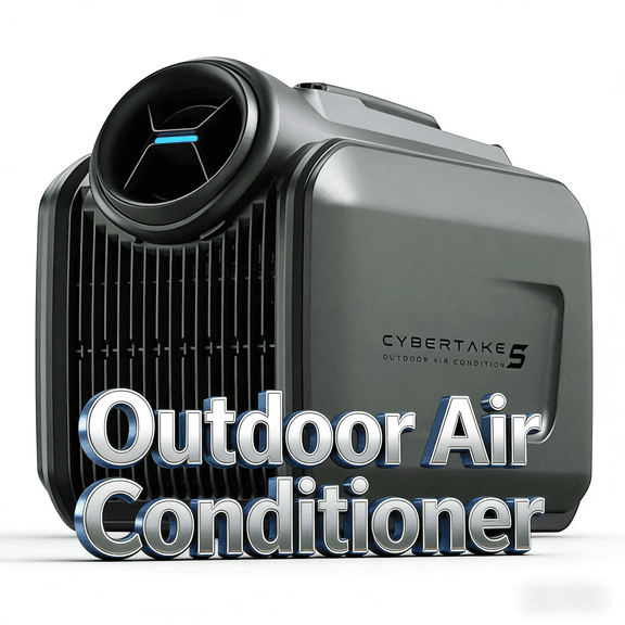Portable Air Conditioner CYBERTAKE S1 PRO, 3300BTU/960W, 3-in-1 Cooling AC Unit for Outdoor Camping Tent/RVs, Dark Green