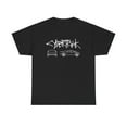 Cybertruck Black Red Cotton Tee Performance CAD Drawing Punk Racing