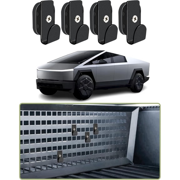 Cybertruck MOLLE Hooks for Tesla Cybertruck as Molle Panel Accessories, Up to 40 lbs, Set of 4