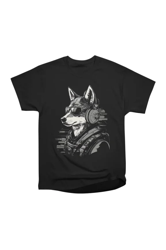Cyberwolf T-Shirt Tee Gift For Him Merch For Her Apparel For Friend