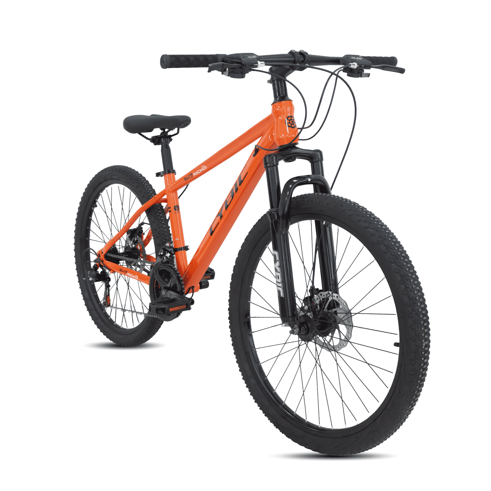 CYBIC 26 inch Mountain Bike for Adults & Teens, 21-Speed MTB Bicycle for Men & Women, Dual Disc Brakes, Suspension Fork, Comfort Saddle