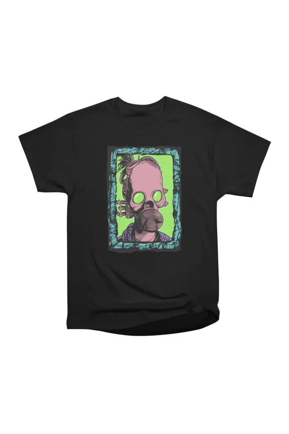 Cyborg Gasmask Punk Robot T-Shirt Tee Gift For Him Merch For Her Apparel For Friend 28