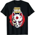 thumbnail image 1 of Cyborg Kitsune Mask Fox Mask Cyber Punk Cyber Aesthetic T-Shirt, 1 of 5