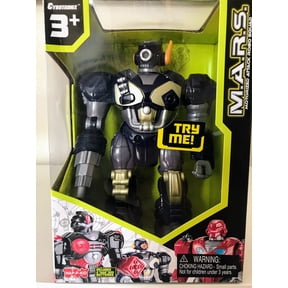 M.A.R.S. Motorized Walking Cyber Bot Attack Robot Dark Blue w/Bronze/gold - Polar Captain