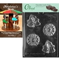 thumbnail image 1 of Cybrtrayd Flower/Leaf Chocolate Candy Mold with Our Chocolatier's Guide Instructions Manual, 1 of 1