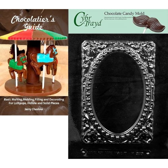 Cybrtrayd "Frame Floral" Miscellaneous Chocolate Candy Mold with Chocolatier'...