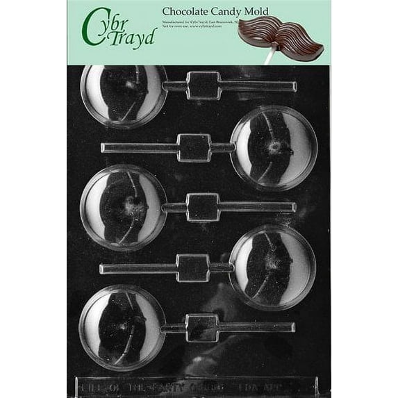 Cybrtrayd M028 Round Lolly Miscellaneous Chocolate Candy Mold