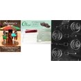 thumbnail image 1 of Cybrtrayd Noel Lolly Chocolate Mold with Chocolatier's Bundle of 25 Lollipop Sticks, 25 Cello Bags, 25 Red Twist Ties and Chocolatier's Guide, 1 of 1