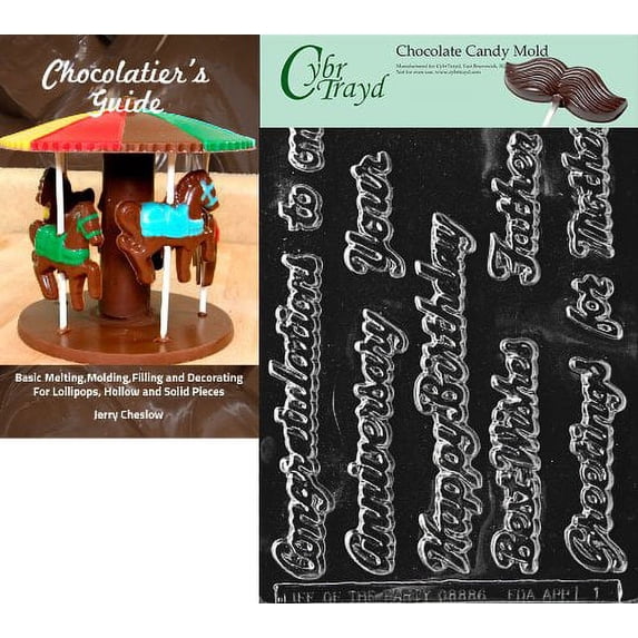 Cybrtrayd Salutations Letters and Numbers Chocolate Candy Mold with Chocolati...