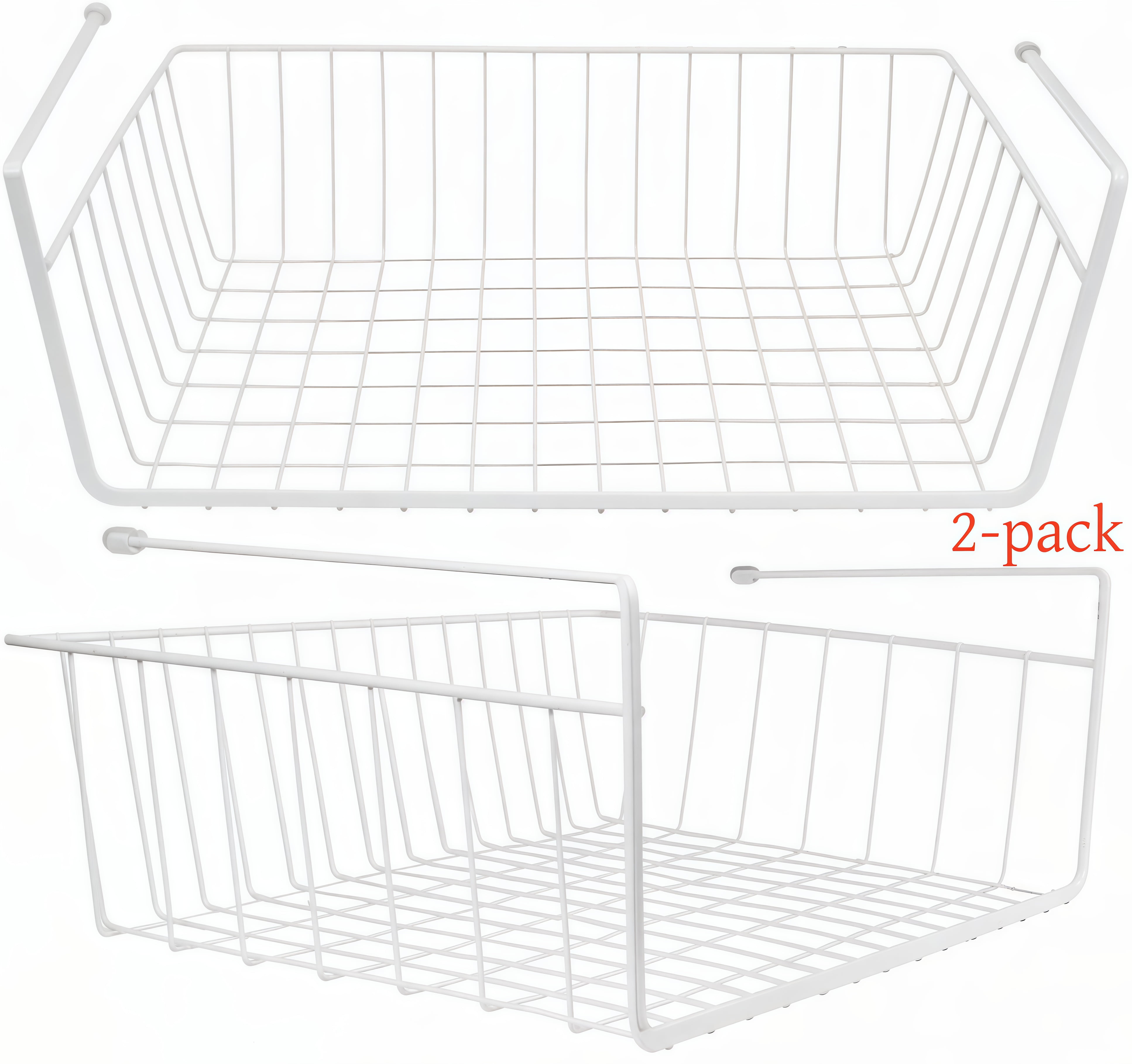 Under Shelf Storage Basket, Under Hanging Metal Wire
