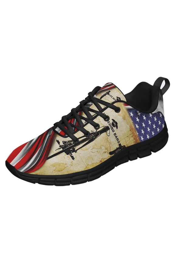 Cycing Life Behind Bars Running Shoes Sneakers Mesh Black Size 13