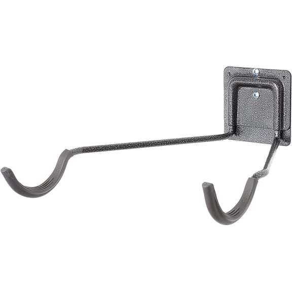 Cycle 2 Bike Rack Garage - Foldable Bicycle Wall Mount Hanger with Storage Shelf Holds Up to 65 lbs