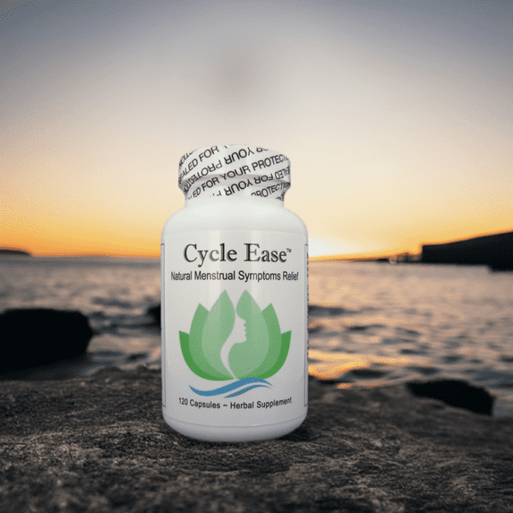 Cycle Ease Provides Complete Menstrual Period Support, Calming and Controling the Symptoms Naturally. 120 Vegan Capsules. 1