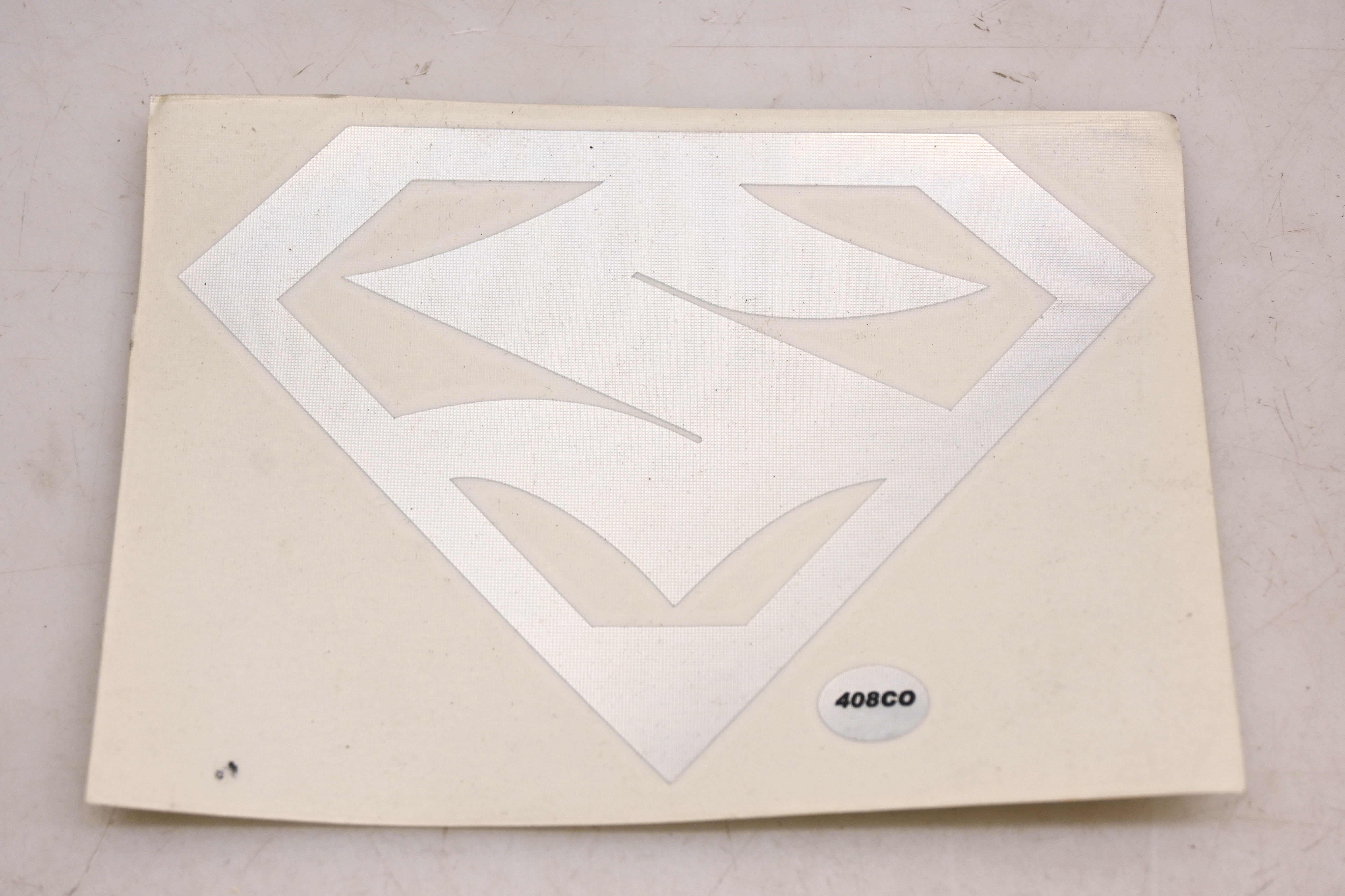 Cycle Express 408CO Silver Suzuki Logo Decal 4"x6" NOS