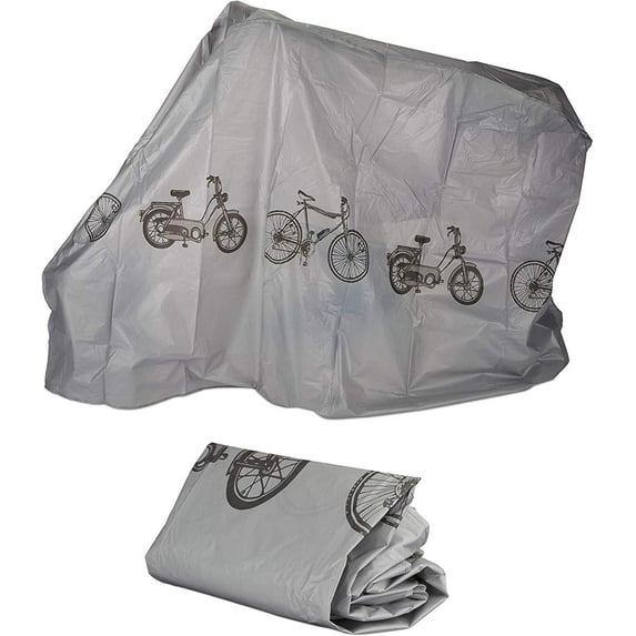 Cycle Guardian, Fit Multiple Bike Types Outdoor Gray Cover, Dustproof Strong Durable Polyester for Indoor Outdoor Use, Anti-Uv Material Bike Shield
