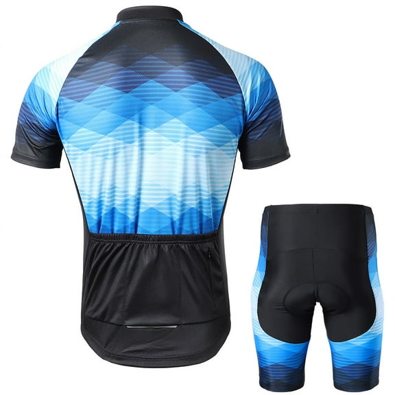 Cycle Lixada Men Cycle Jersey Breathable Short Sleeve Bike Shirt And Padded Shorts   Clothing Suit