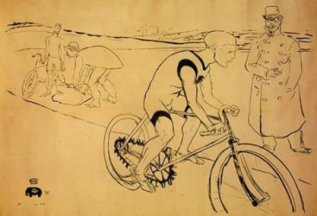 Cycle Michael Canvas Art - Henri Toulouse-Lautrec (20 x 28)