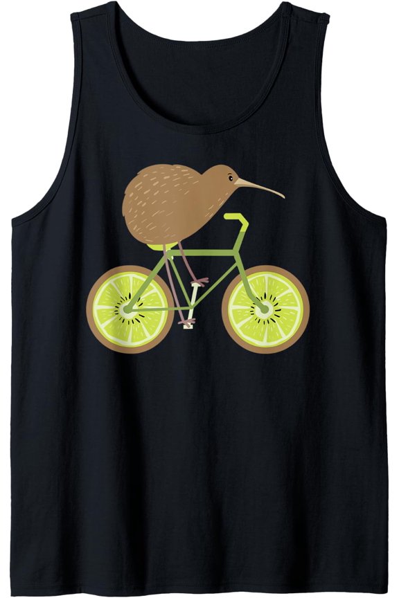 Cycle New Zealand Kiwi On A Bicycle Design Idea Design Tank Top Size S-3XL