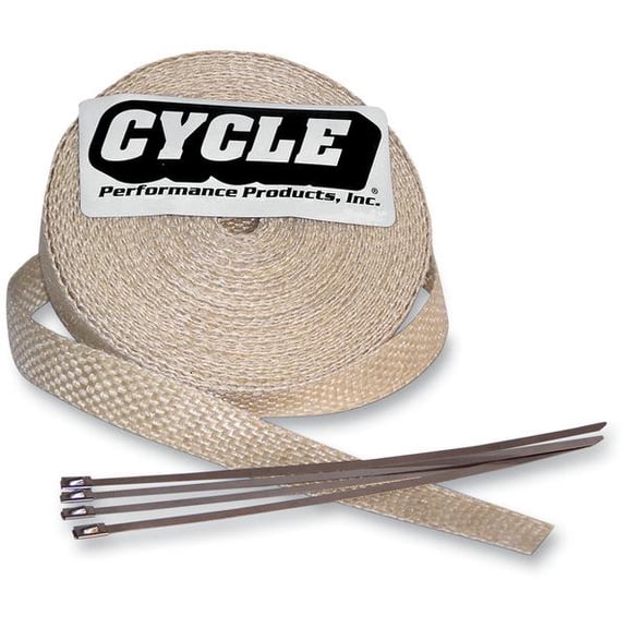 Cycle Performance CPP/9043-50 Exhaust Pipe Wrap - Natural - 2in. x 50ft.