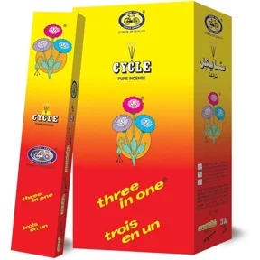 Cycle Three in One Incense Sticks Lily, Fancy & Intimate Fragrances, 40 Min Long Burning Agarbatti for Meditation, Yoga, Prayer & Home Fragrance Ambience