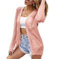 thumbnail image 1 of 2025 Spring Lightweight Crochet Cardigan for Women Long Sleeve Open Front Knit Oversized Cardigans Sweaters, 1 of 9