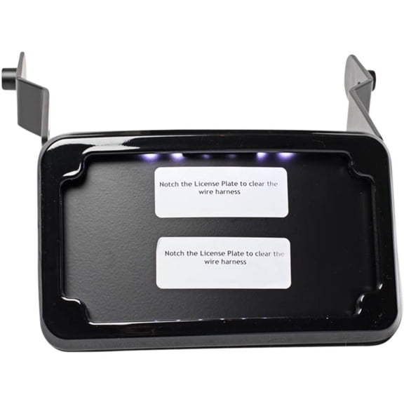 Cycle Visions CV4660B Curved License Plate Frame and Mount - Black
