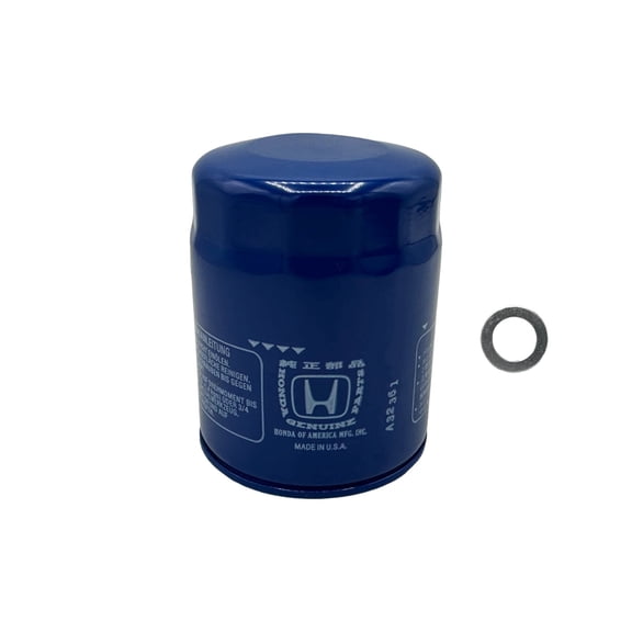 Cyclemax 1 Pack for Honda Genuine OEM Authentic Oil Filter includes 14mm Washer