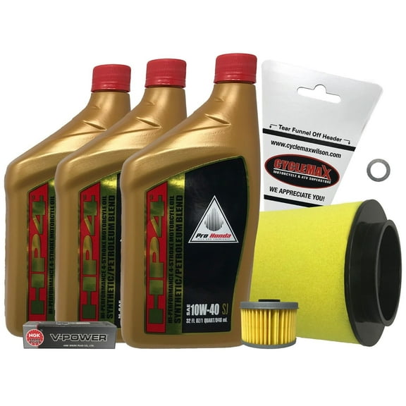 Cyclemax 2007-2013 OEM Honda TRX 420 TRX420 RANCHER Semi Synthetic Tune Up Kit
