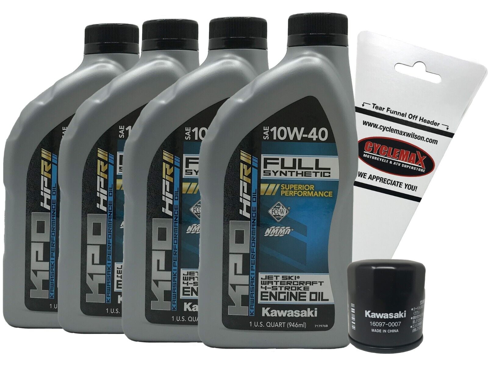 Cyclemax 2011-2019 Genuine OEM Kawasaki STX 15F Jet Ski Oil Change