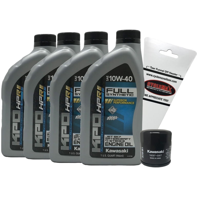 14日（水） 22時半迄【user_1f345a6a】 15ml CP Cyclemax 2011-2019 Genuine OEM Kawasaki STX 15F Jet Ski Oil Change