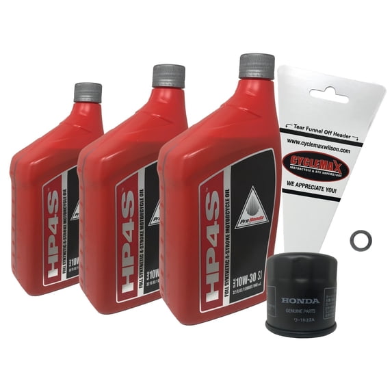 Cyclemax 2013-2021 Genuine Honda CBR500R Full Synthetic OEM Oil Change Kit