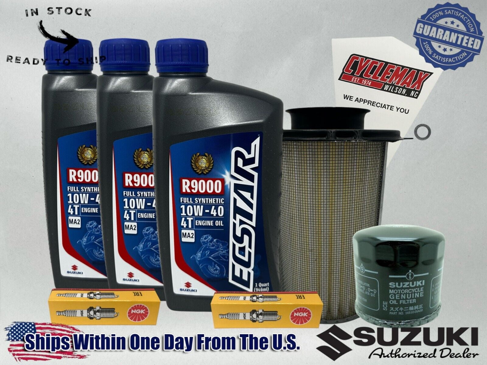 Cyclemax FS Ecstar R9000 Tune-Up Kit fits 1985-1986 Suzuki GV1200 Madura
