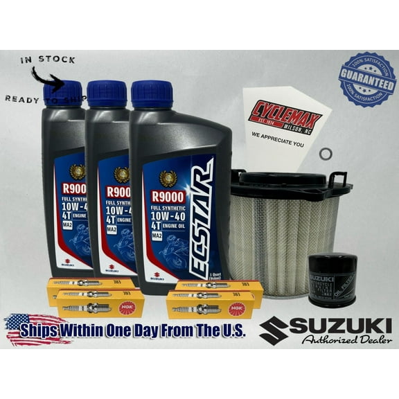 Cyclemax Full-Synthetic Ecstar R9000 Tune-Up Kit fits 1988-1996 Suzuki GSX600