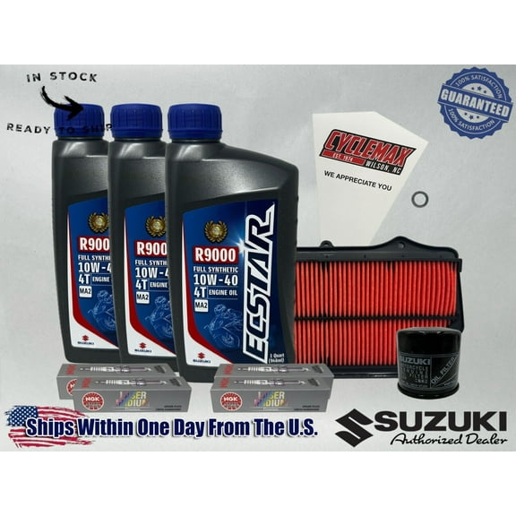 Cyclemax Full-Synthetic Ecstar R9000 Tune-Up Kit fits 2011-2024 Suzuki GSX-R750