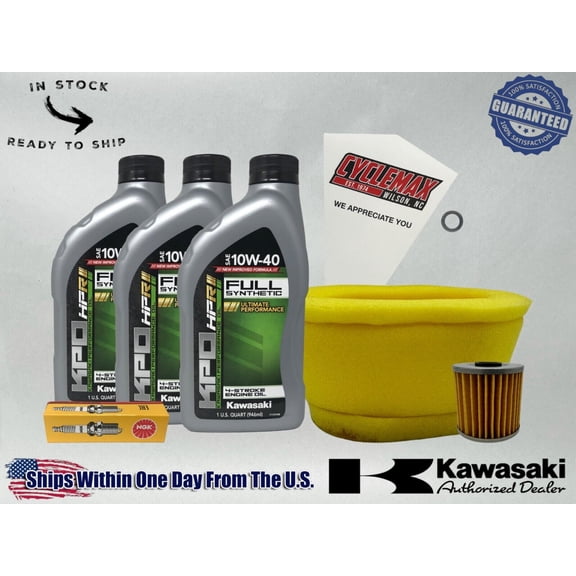 Cyclemax Full-Synthetic KPO Tune-Up Kit fits 1987-2025 Kawasaki KLR650