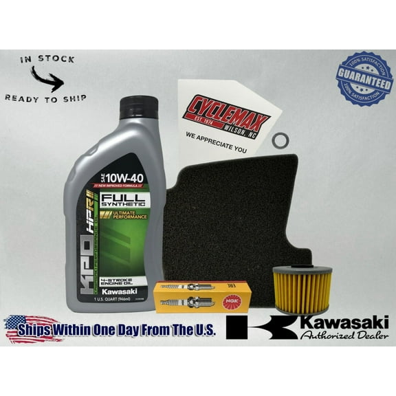 Cyclemax Full-Synthetic KPO Tune-Up Kit fits 2017-2023 Kawasaki Z125 PRO