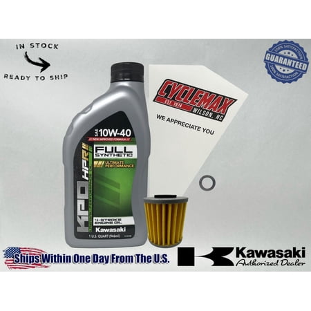 Cyclemax Full Synthetic Oil Change Kit fits 2019-2023 Kawasaki KX450