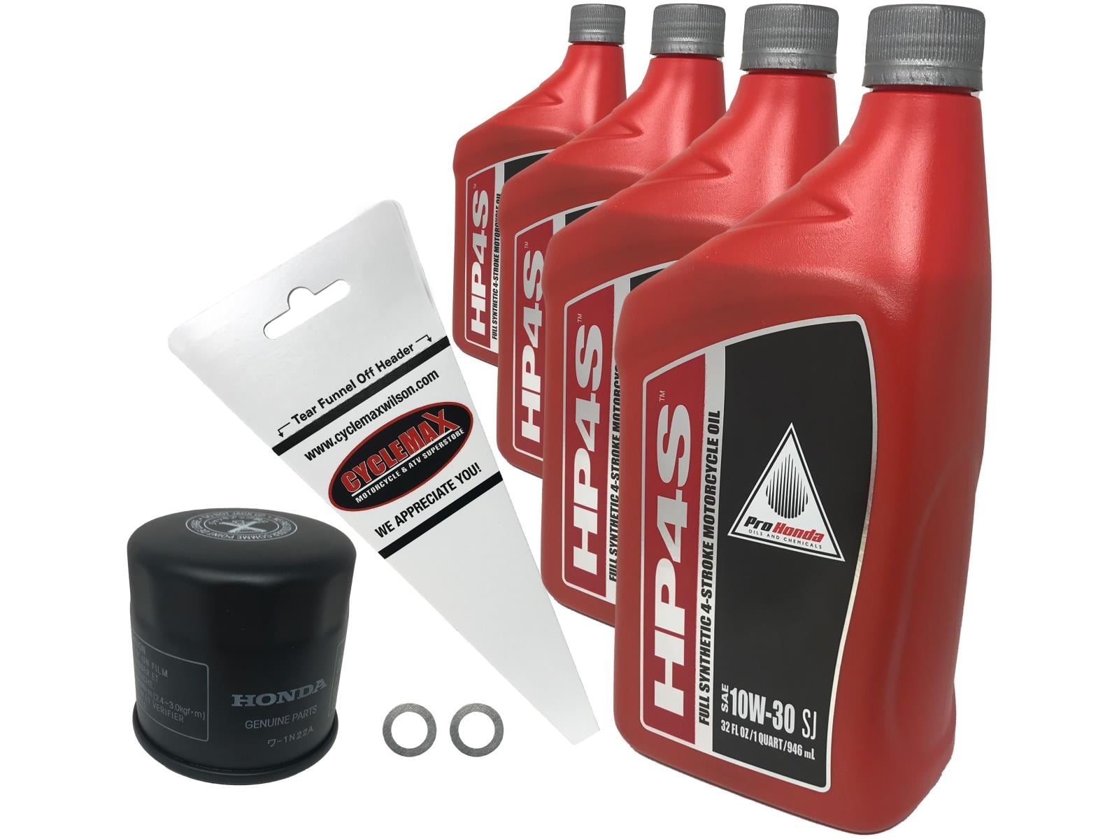 Cyclemax Full Synthetic Oil Change Kit for 2002-2008 VTX 1800
